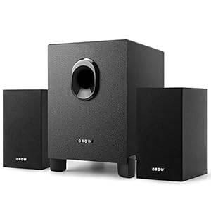 OROW PCスピーカー パソコン用 ステレオ 2.1ch サブウーファー 16W出力 usb スピーカー