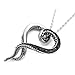 Controse Women's Silver-Toned Heart Shaped Stainless Steel Dark and Bright Tentacle Octopus Necklace 31
