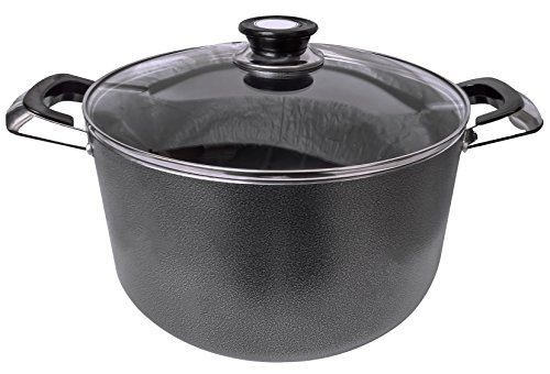 Premium Non-Stick Aluminum Dutch Oven with Glass lid Quality Non Stick & Non toxic for Healthy Cooking (18 Quart)