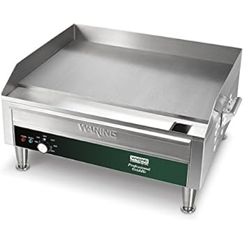electric commercial griddle uniworld inch flat waring countertop stainless steel