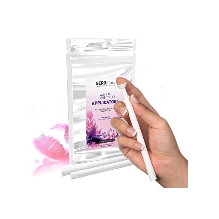 SEROVERA Seroflora Boric Acid Suppositories Applicators for Women, Individually Wrapped Pack of 7