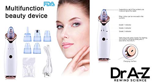 Blackhead Remover, Pore Vacuum Electric Pimple Vacuum Extractor Clean Tool - Comedo Pore Extractor Beauty Device Whitehead Pore Cleaner Suction Cleanser Microdermabrasion Blackhead sucker