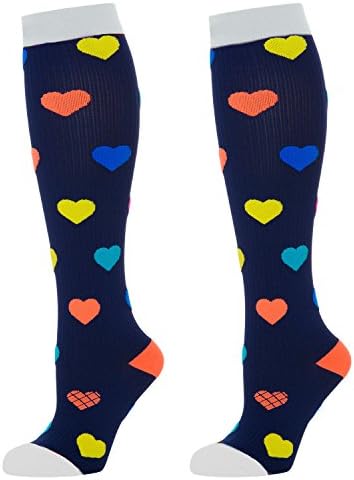 ALIMPIA Compression Socks for Men &amp; Women Athletic Fit for Sport Flight Medical Nursing Edema Varicose Veins Pregnancy &amp; Maternity Circulation &amp; Recovery 1 Pair