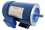 AC MOTOR, 1HP, 1725RPM, 3PH/60HZ, 208-230/460VAC, 56C/TEFC, WITH FOOT, SF 1.15, INSUL F, INVERTER DUTY