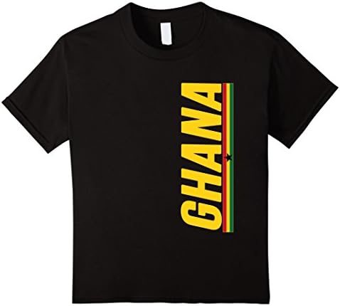 Kids GHANA T-shirt Im Ghanaian I Love Ghana Flag Gift Tee 10 Black