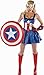 Disguise Women's Marvel Captain America American Dream Sassy Deluxe Costume