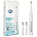 Electric Toothbrush Rechargeable Sonic Toothbrush 4 Hours Charge Minimum 30 Days Use with 3 Replacement Heads 5 Optional Modes Achieve Whiter Healthier Teeth Water Proof white by Deripus