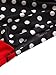 CISMARK Elegant Color Block V-Neck Sleeveless Office Pencil Dress Red M