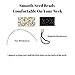 Hidden Hollow Beads Women's Beaded Breakaway Lanyard 34 Inches, SUPER SLIM Multi, Teacher ID Badge Holder Keys Cruise Phone