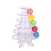 6 Tier Clear Round Cake Stand Dessert Tower Stand Wedding Birthday Display