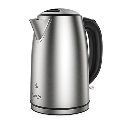 Click Here to See More Images VAVA Electric Kettle 1.7L Stainless Steel Fast Boiling Water Kettle for Tea with British Strix Control