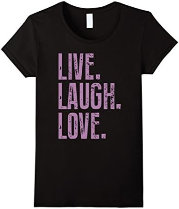 Womens Live Laugh Love T Shirt - I'm Happy To Be Alive Large Black