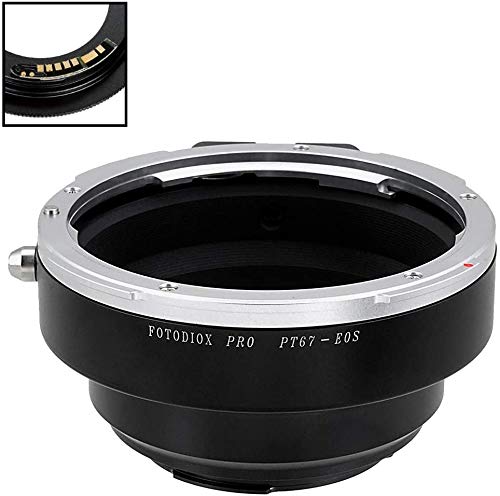 Fotodiox PRO FC10 Lens Adapter Compatible with Pentax 67 Lenses to EOS EF and EFS Mount Cameras - Includes Gen10 Focus Confirmation Chip
