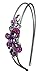 Crystal butterfly Headband U86121-0120fuchsia pink