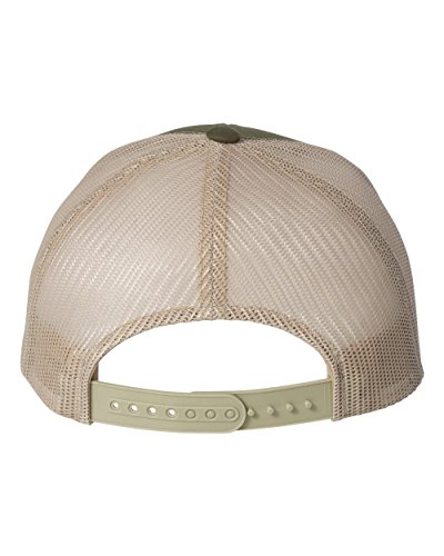 Flexfit/Yupoong 6606,6606T Retro Trucker Hat (Moss/Khaki)