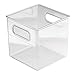 InterDesign Linus Plastic Countertop, Closet, and Vanity Organizer, Storage Bin for Bathroom, Bedroom, Office, Craft Room, Kitchen, Cube