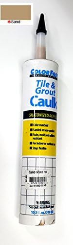 Colorfast Tile & Grout Acrylic Latex Non Sanded 10.3 oz Caulk Mapei Color Match (Sand)