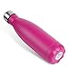 BOGI 17oz Insulated Water Bottle Double Wall Vacuum Stainless Steel Water Bottles, Leak Proof Metal Sports Water Bottle Keeps Drink Hot and Cold - Perfect for Outdoor Sports Camping Biking (Hot Pink)