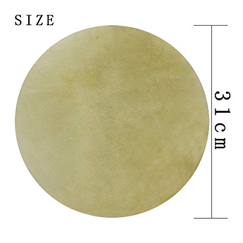 Muslady Drum Head Durable Buffalo Skin Round Drum Convers for Bongo African Drum Conga Konga Drums, 2pcs/pack (29cm / 31cm for option) (31 cm)