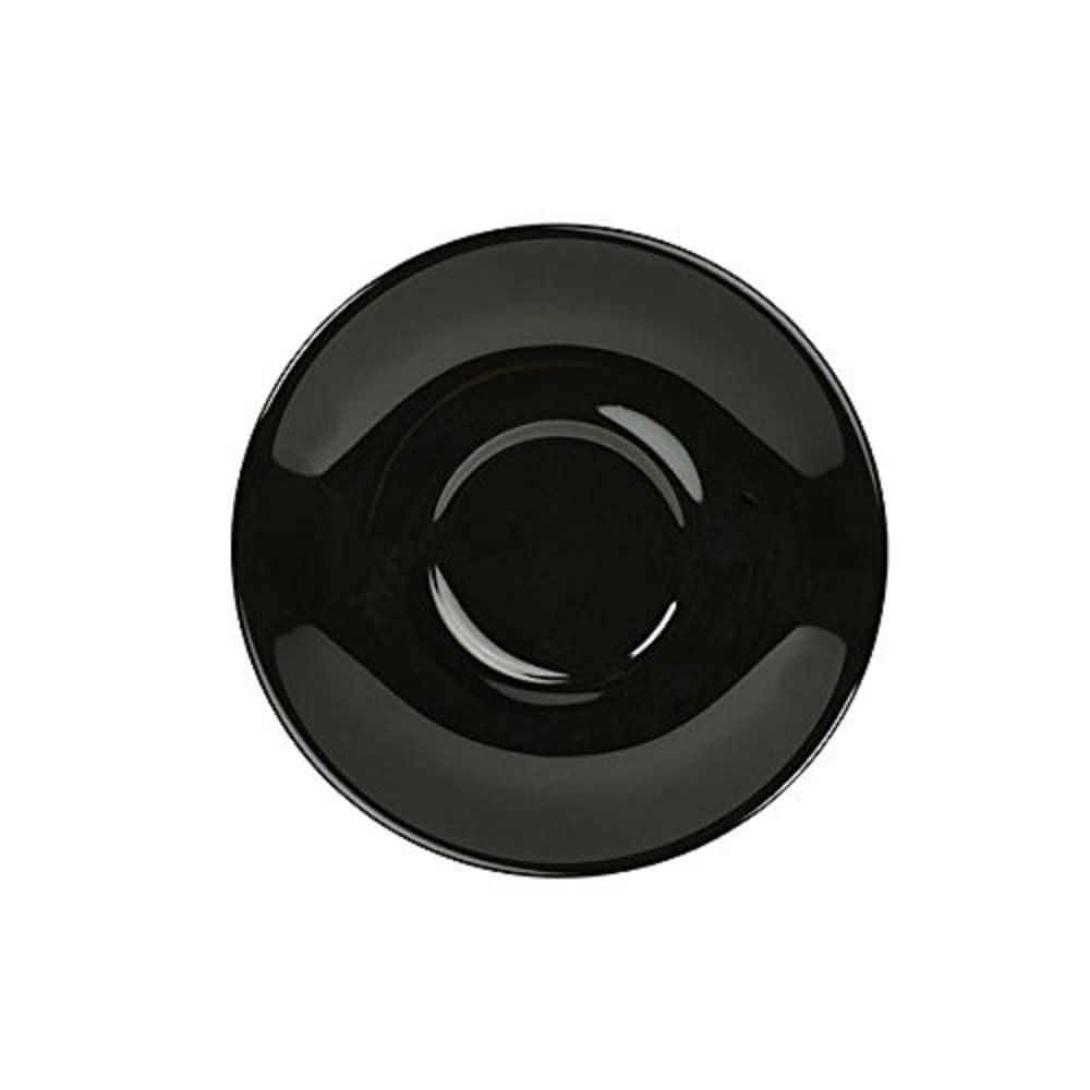 Genware NEV-182115BK Royal Saucer, 16 cm, Black (Pack of 6)