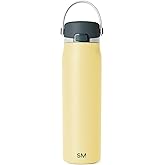 Simple Modern Mesa Sport Water Bottle with Covered Chug Lid | 30oz Cup Holder Friendly Insulated Stainless Steel Bottle for Gym, Sports and Travel | Golden Bear