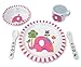 Culina Kids Melamine Dinnerware- Elephant Design. Set of 5