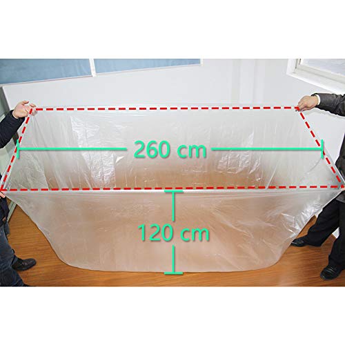 Ultra Large Disposable Film Bathtub Lining Bags for Travel Salon Spa Household and Hotel Bathtub Liner Cover Plastic 5 Pieces