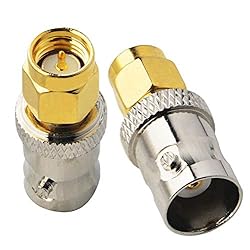BOOBRIE BNC SMA Coax Connector SMA Male to BNC