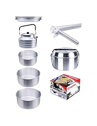 KingCamp Non Stick Pot Frying Pan Kettle 5 Pcs for