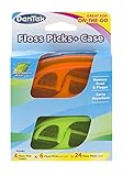 Dentek Travel Case with Flossers in Tray, 4 Count (Pack of 6)