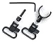Uncle Mike's Quick Detachable Magnum Band Sling Swivels for Single and Over/Unders, .750-.800-Inch Diameter (Blued, 1-Inch Loop)