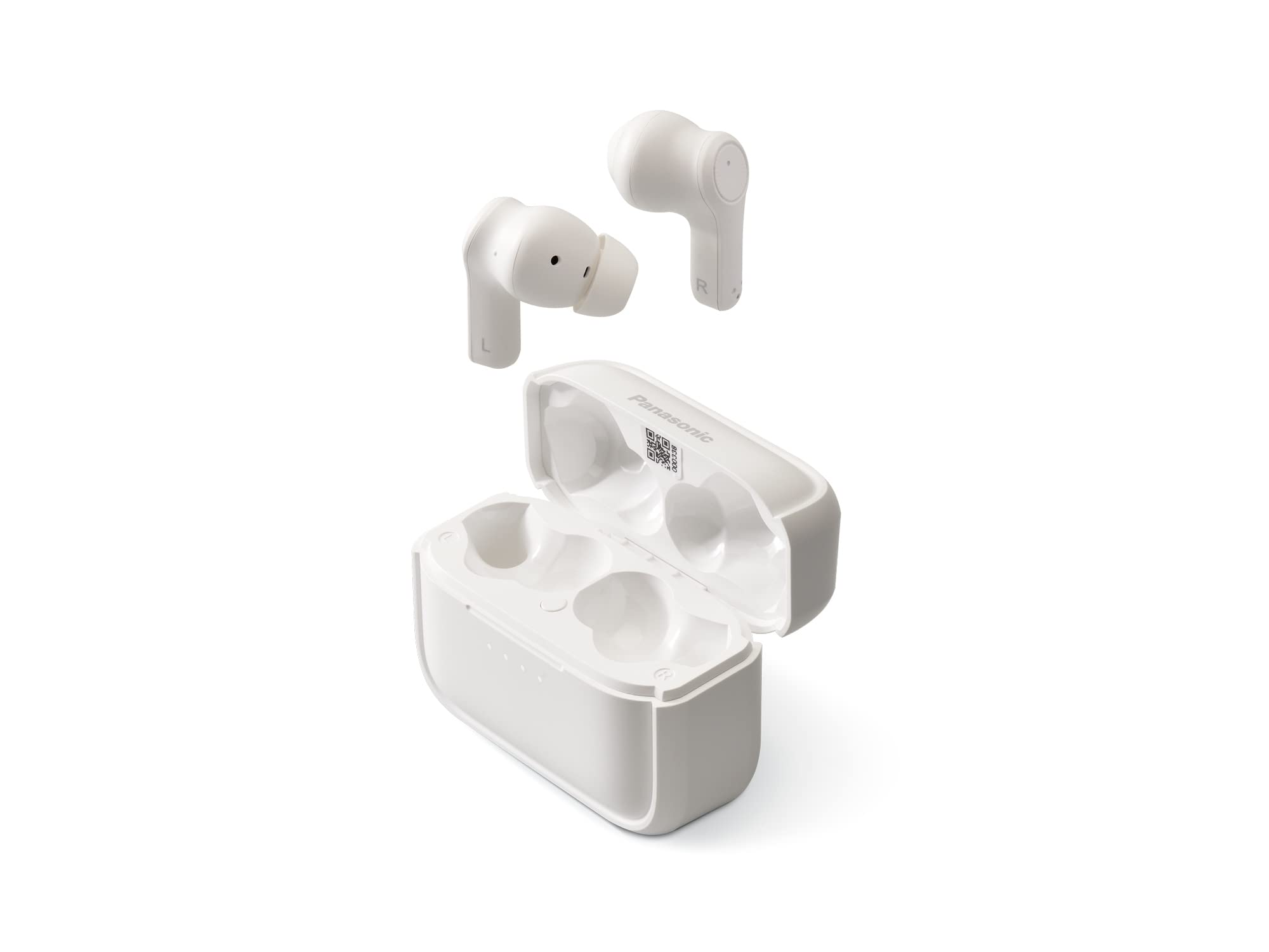 Panasonic B210-W True Wireless In-Ear Headphones, Bluetooth, Touch Control, Voice Control, Wireless, for Sports and Home Office, White