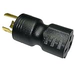 Conntek 30125 NEMA L6-20P to NEMA 6-15/20R UNO Locking Plug 250-Volt Adapter