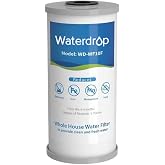 Waterdrop WF10F Whole House Water Filter for WHF21-FG, GE&reg; FXHTC, GXWH40L | Reduces Iron and Manganese, Replacement for Any 10" x 4.5" System, 5 Micron, 1 Pack