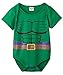A&J Design Baby Boys' Green Hulk Short Sleeve Bodysuits (0-6 Months)