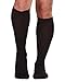 Made In USA Compression Travel Socks For Men fly socks 15-20mmHg (Large, Black)