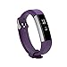 BeneStellar Newest Fitbit Alta HR and Alta Band with Metal Clasp, Silicone Replacement Band for Fitbit Alta HR and Alta (Classic) (Purple 1-Pack)