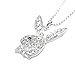 chelseachicNYC Dandy Rhinestone Playful Bunny Necklace