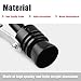Ruien Universal Aluminum Turbo Sound Exhaust Muffler Pipe Whistle Car Blow Off Valve BOV Tip Simulator Whistler (L-Black)