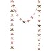 Ling's moment Star Garland Star Bunting Decorations, Paper Star Banner Hanggings for Wedding Birthday Party Baby Shower Christmas & Party Supplies, (Gold Glitter+Baby Pink+Pink) 40pcs