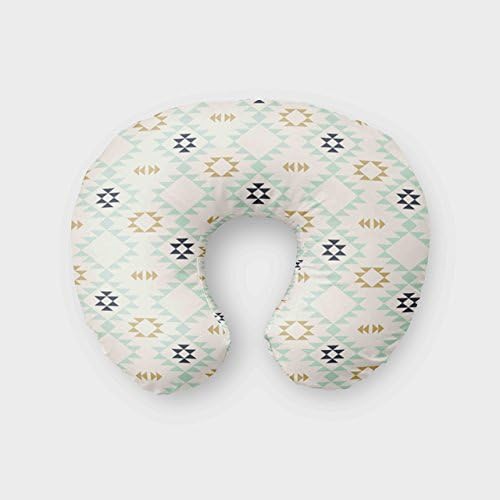 Nursing Pillow Slipcover - Mint Gold Aztec
