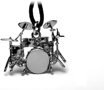 Full Drum Kit Pendant - Amazingly detailed - great gift for drummers!