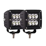 Light Bar Glotech [ 2Pack] 24W Cree Led Fog Light Flood Led Work Lights Off Road Driving Lamp For Pick Up Jeep Trucks Tractors 4WD Jeep Boat