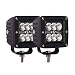 Light Bar Glotech [ 2Pack] 24W Cree Led Fog Light Flood Led Work Lights Off Road Driving Lamp For Pick Up Jeep Trucks Tractors 4WD Jeep Boat