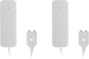 Cjuahsvior 2X Tuya Zigbee Water Leak Sensor Wireless Flooding Detector Water Leakage Detection Alert Water Level Overflow Ala