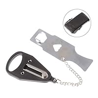 KLEBREIS Portable Door Lock,Travel Lock, AirBNB Lock, School Lockdown Lock Also for Security Home Apartment Living Hotel Motel,Solid Heavy Duty Lock Prevent Unauthorized Entry(Black)