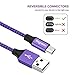 USU Type C Charger Cable Purple - Sagmoc 2019 Update Premium Nylon Braided High Speed Charging Cord【4+1 Pack】 10FT 2x6FT 3FT 2FT for Samsung S9 S8 Plus, Note 8, LG V30 G6 G5, Pixel, Nexus 6P 5X