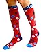 Compression Socks (1 pair) for Men & Women - BEST for Running, Nurses, Shin Splints, Flight Travel, & Maternity Pregnancy - Boost Athletic Stamina, Circulation & Recovery (i-Dots, Small/Medium)