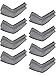 Boao 8 Pairs Unisex Ice Silk Arm Sleeve Sun Protection Cooling Sleeves for Men Women Kid Tattoo Cover Up Riding Outdoor (Dark Grey, Adult Size)