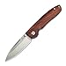 Enlan M028 Hunting Pocket Knives Stainless Steel Blade Rosewood Folding Knife for Everyday Carry Outdoor Camping Survival
